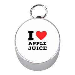 I Love Apple Juice Mini Silver Compasses by ilovewhateva