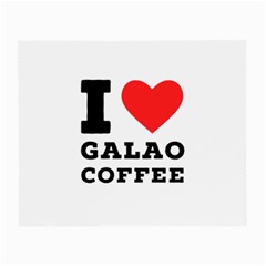 I Love Galao Coffee Small Glasses Cloth (2 Sides) by ilovewhateva