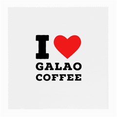 I Love Galao Coffee Medium Glasses Cloth (2 Sides) by ilovewhateva