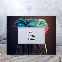Elephant Tusks Trunk Wildlife Africa White Tabletop Photo Frame 4 x6  by Ndabl3x