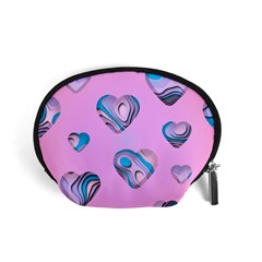 Hearts Pattern Love Accessory Pouch (small) by Ndabl3x