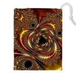 Geometric Art Fractal Abstract Art Drawstring Pouch (4XL) Front