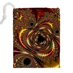 Geometric Art Fractal Abstract Art Drawstring Pouch (4XL) Back
