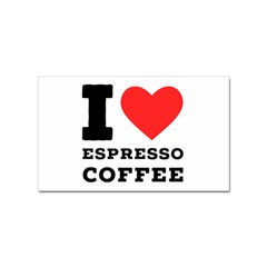 I Love Espresso Coffee Sticker Rectangular (100 Pack) by ilovewhateva