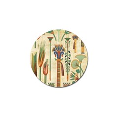 Egyptian Paper Papyrus Hieroglyphs Golf Ball Marker (4 Pack) by Wav3s