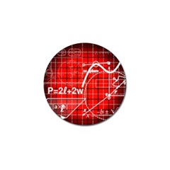 Geometry Mathematics Cube Golf Ball Marker (4 Pack) by Ndabl3x