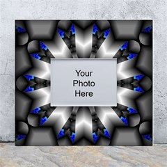 Kaleidoscope Abstract Round White Wall Photo Frame 5  X 7  by Ndabl3x