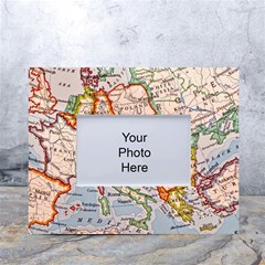 Map Europe Globe Countries States White Tabletop Photo Frame 4 x6  by Ndabl3x
