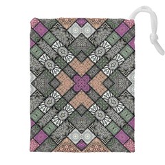Mandala Decoration Floral Flower Drawstring Pouch (5xl) by Vaneshop