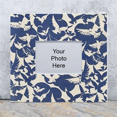 Bird Animal Animal Background White Wall Photo Frame 5  X 7  by Vaneshop