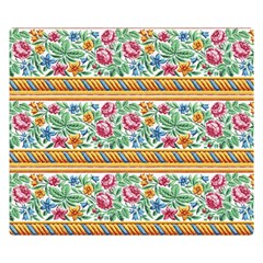 Flower Fabric Design Premium Plush Fleece Blanket (small) by Vaneshop