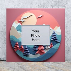 Paper Art Pastel White Wall Photo Frame 5  X 7  by Vaneshop