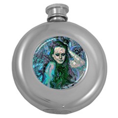 Alphonse Woman Round Hip Flask (5 Oz) by MRNStudios