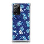 Cat Spacesuit Space Suit Astronaut Pattern Samsung Galaxy Note 20 Ultra TPU UV Case Front