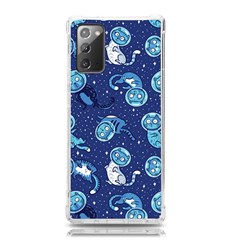 Cat Spacesuit Space Suit Astronaut Pattern Samsung Galaxy Note 20 Tpu Uv Case by Wav3s