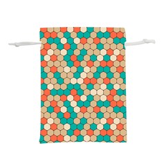 Multicolored Honeycomb Colorful Abstract Geometry Lightweight Drawstring Pouch (s) by Vaneshop