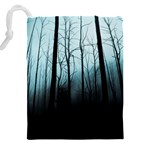 Tree Night Dark Forest Drawstring Pouch (5XL) Back