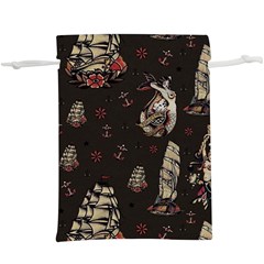 Vintage Tattoos Nautical Lightweight Drawstring Pouch (xl) by Vaneshop