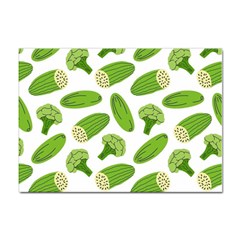 Vegetable Pattern With Composition Broccoli Sticker A4 (10 Pack) by Grandong