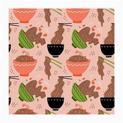 Japanese Street Food Soba Noodle In Bowl Medium Glasses Cloth (2 Sides) by Cowasu