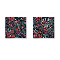 Japanese Graffiti Cufflinks (square) by Cowasu
