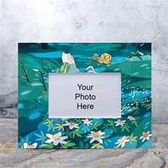 Psychedelic Adventure White Tabletop Photo Frame 4 x6  by Cowasu