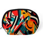 Colorful Abstract Accessory Pouch (Medium) Back