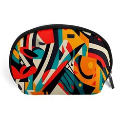 Colorful Abstract Accessory Pouch (large) by Jack14