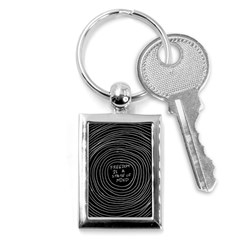 Psychedelic Art Freedom Is A State Of Mind Trippy Quotes Key Chain (rectangle) by Bangk1t
