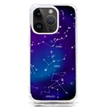 Realistic Night Sky With Constellations iPhone 14 Pro TPU UV Print Case Front