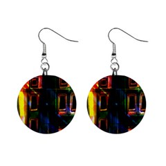 Architecture City Homes Window Mini Button Earrings by Amaryn4rt