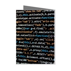 Close Up Code Coding Computer Mini Greeting Cards (pkg Of 8) by Amaryn4rt