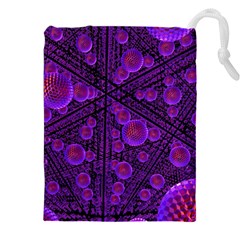 Spheres Combs Structure-regulation Drawstring Pouch (4xl) by Simbadda