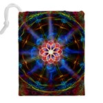 Mandala Pattern Kaleidoscope Drawstring Pouch (5XL) Back