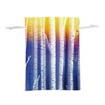 Birch Tree Background Scrapbooking Lightweight Drawstring Pouch (M) Back