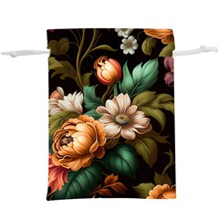 Floral Flower Blossom Bloom Flora Lightweight Drawstring Pouch (xl) by Vaneshop
