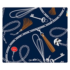 Chains-seamless-pattern Two Sides Premium Plush Fleece Blanket (small) by uniart180623
