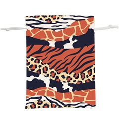 Mixed-animal-skin-print-safari-textures-mix-leopard-zebra-tiger-skins-patterns-luxury-animals-textur Lightweight Drawstring Pouch (xl) by uniart180623