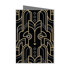 Art-deco-geometric-abstract-pattern-vector Mini Greeting Cards (pkg Of 8) by uniart180623