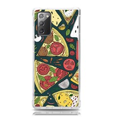 Vector-seamless-pizza-slice-pattern-hand-drawn-pizza-illustration-great-pizzeria-menu-background Samsung Galaxy Note 20 Tpu Uv Case by uniart180623