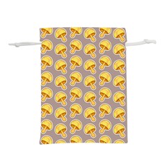 Yellow-mushroom-pattern Lightweight Drawstring Pouch (s) by uniart180623