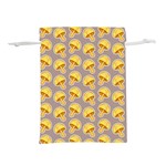 Yellow-mushroom-pattern Lightweight Drawstring Pouch (S) Front