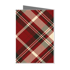 Tartan-scotland-seamless-plaid-pattern-vector-retro-background-fabric-vintage-check-color-square-geo Mini Greeting Cards (pkg Of 8) by uniart180623