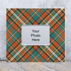 Tartan-scotland-seamless-plaid-pattern-vector-retro-background-fabric-vintage-check-color-square-geo White Wall Photo Frame 5  X 7  by uniart180623