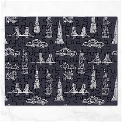 New York City Nyc Pattern Rectangular Jigsaw Puzzl by uniart180623