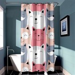 Cute Seamless Pattern With Cats Shower Curtain 36  x 72  (Stall)  Curtain(36 X72 )