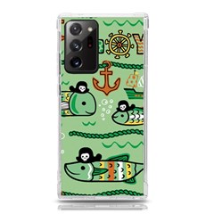 Seamless Pattern Fishes Pirates Cartoon Samsung Galaxy Note 20 Ultra Tpu Uv Case by uniart180623