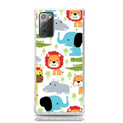 Seamless-pattern-vector-with-animals-cartoon Samsung Galaxy Note 20 Tpu Uv Case by uniart180623