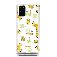 Vector-pattern-with-cute-giraffe-cartoon Samsung Galaxy S20plus 6 7 Inch Tpu Uv Case by uniart180623