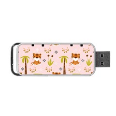 Cute-tiger-car-safari-seamless-pattern Portable Usb Flash (two Sides) by uniart180623